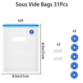 Higfra 11x10 inch bag ideal for bulk meat and produce