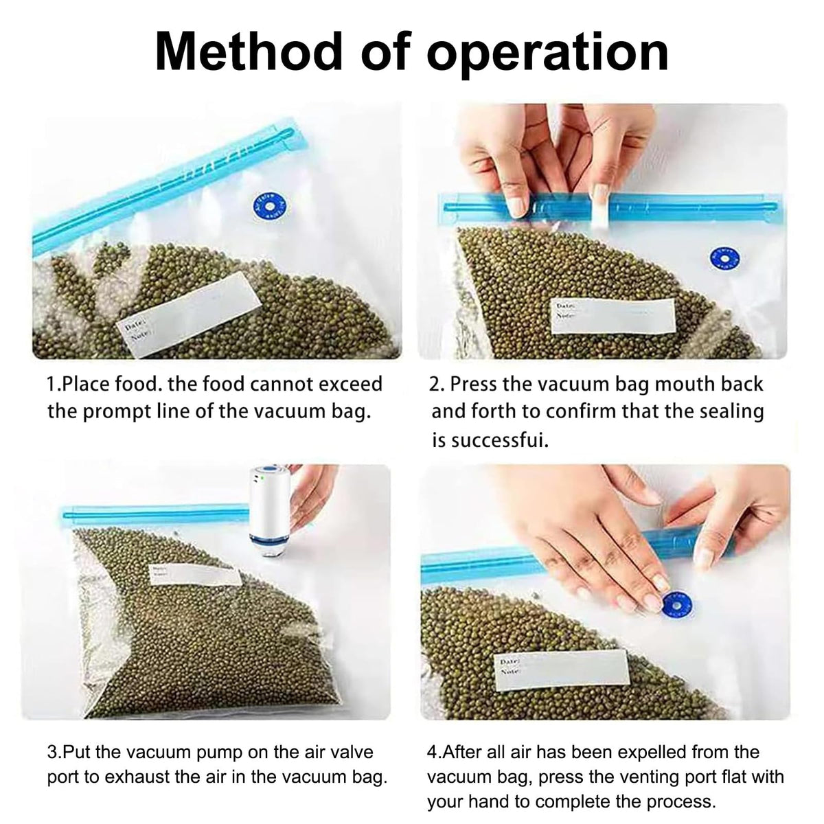 Higfra freezer-safe bags keep food fresh and protected from freezer burn.