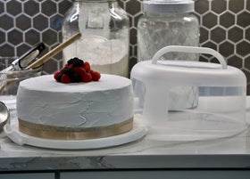 Five-section base keeps fruit, snacks, or dipping sauces neatly organized.