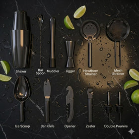 Highball & Chaser zester and peeler for citrus twists.