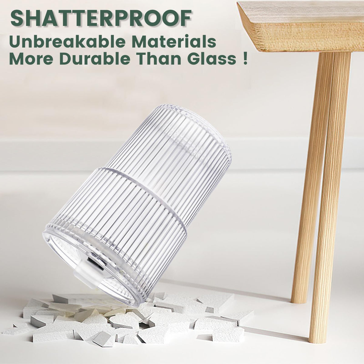 HIGIINC ribbed-design cups offer easy grip and simple cleaning.