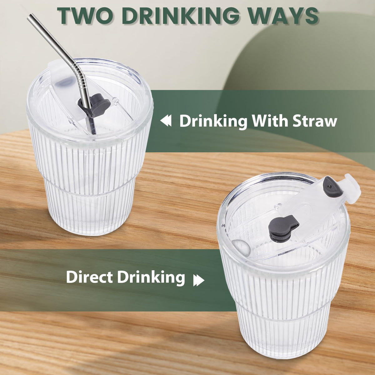 HIGIINC 16-ounce travel cup fits car cup holders for commuting.