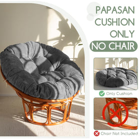 HIGOGOGO dark grey corduroy cover complements living room decor and lighting.