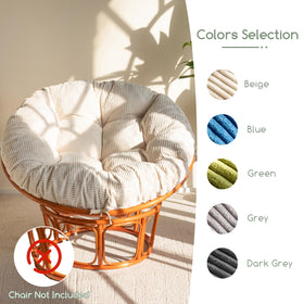 HIGOGOGO Papasan cushion with durable corduroy and stylish design