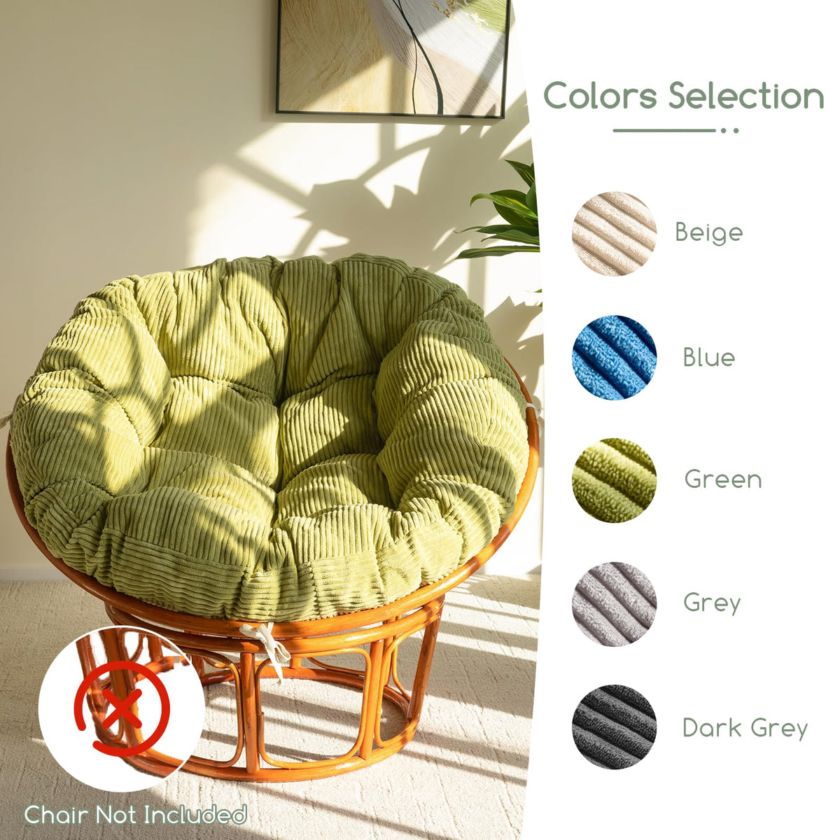 HIGOGOGO Papasan cushion care tips for easy maintenance