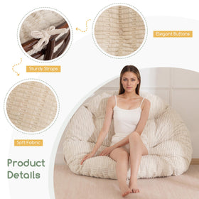 Durable foam support layer provides stable comfort for lounging.