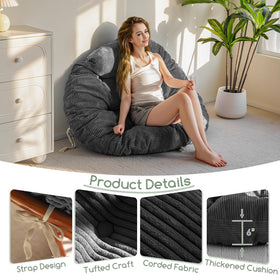 HIGOGOGO cushion shows soft shredded foam with supportive base for comfort.