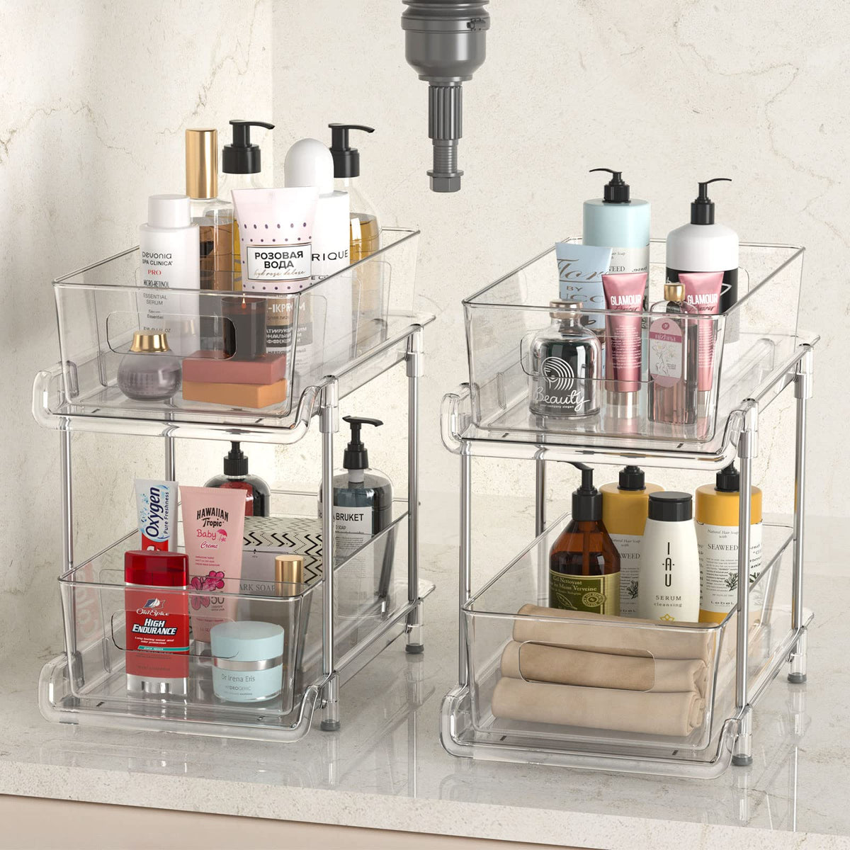 HIHEGD built-in handles for smooth, convenient pulling.