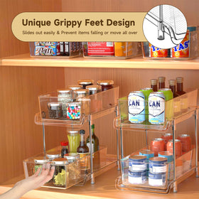 HIHEGD kitchen spice storage provides clear visibility and easy reach