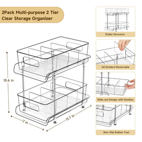 HIHEGD pull-out under-sink drawer for easy access to essentials.
