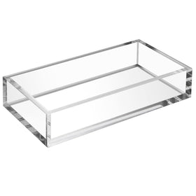 HIIMIEI acrylic napkin holder in 8mm thickness for a sturdy table setup.