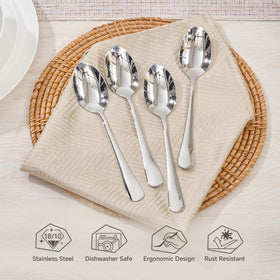 HIKAA Mirror-polished surface offers elegant tableware with easy maintenance.
