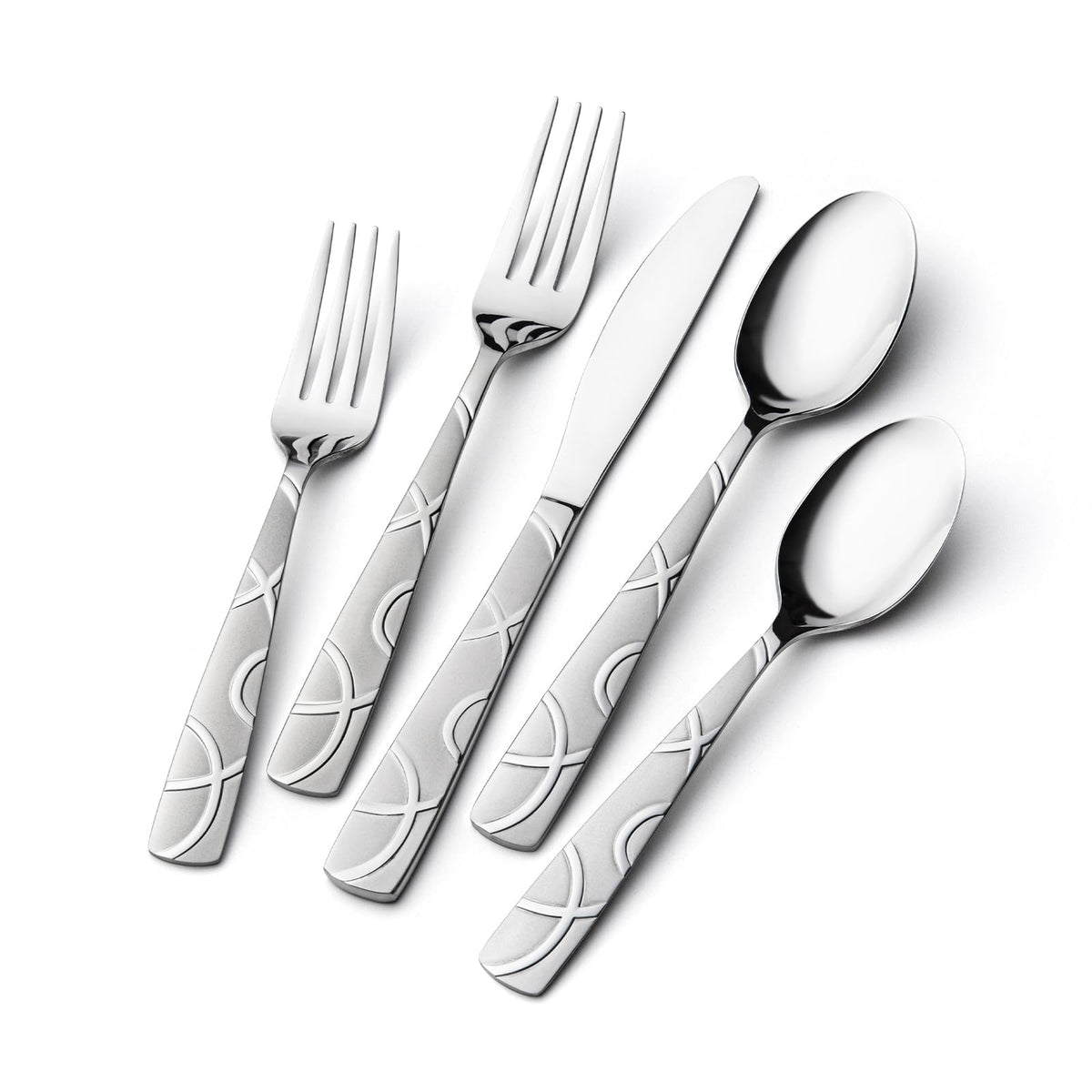 HIKAA silverware dinner knife with ergonomic grip for precise cutting.