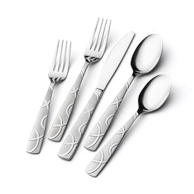 HIKAA silverware dinner knife with ergonomic grip for precise cutting.