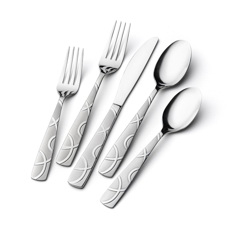 HIKAA silverware dinner knife with ergonomic grip for precise cutting.