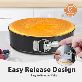 Hikolvol parchment paper liners 50 sheets ensure clean cake release.
