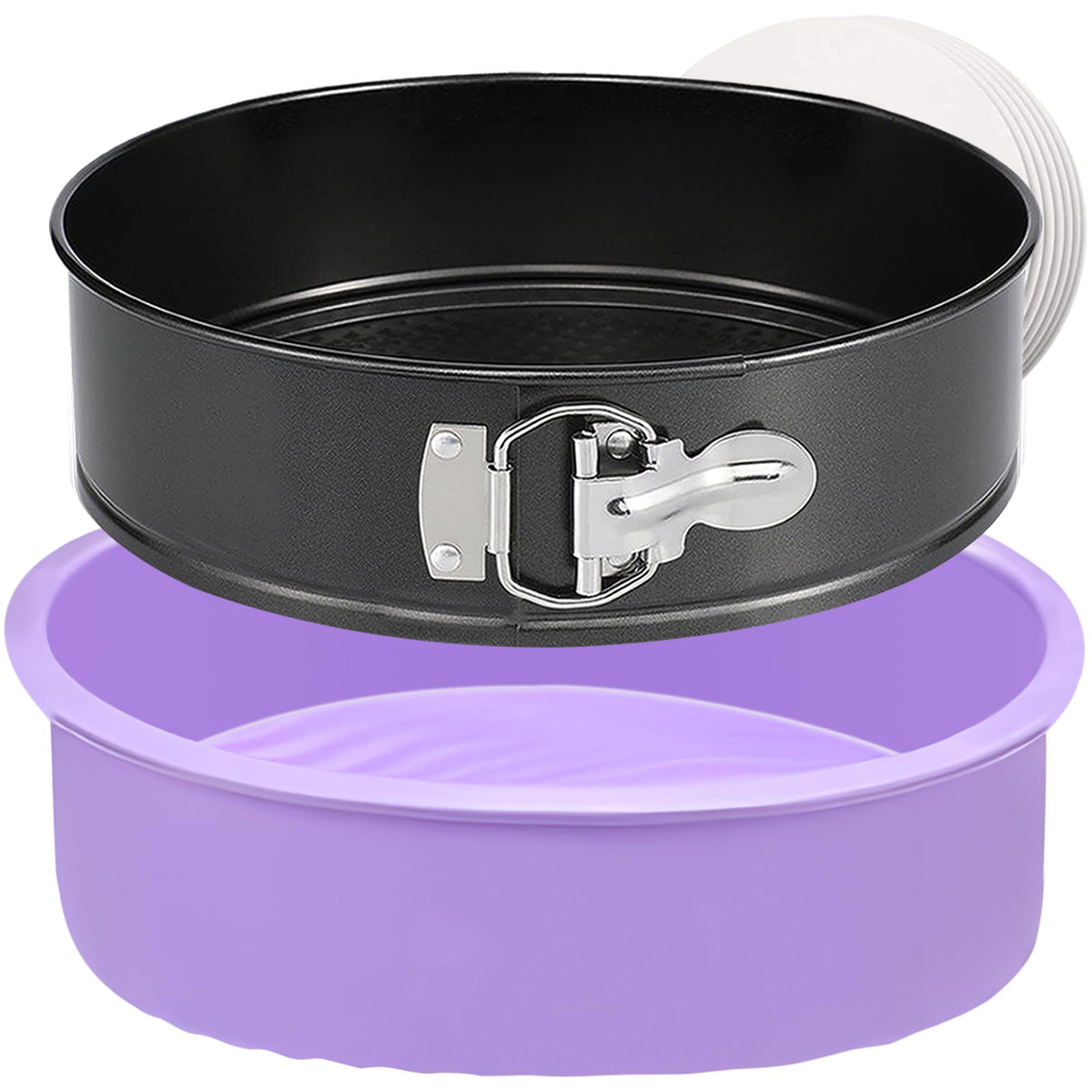 Hikolvol 9-inch springform pan with nonstick coating for easy release.