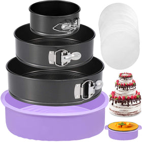 Hikolvol 4in springform pan front view for mini cheesecakes.