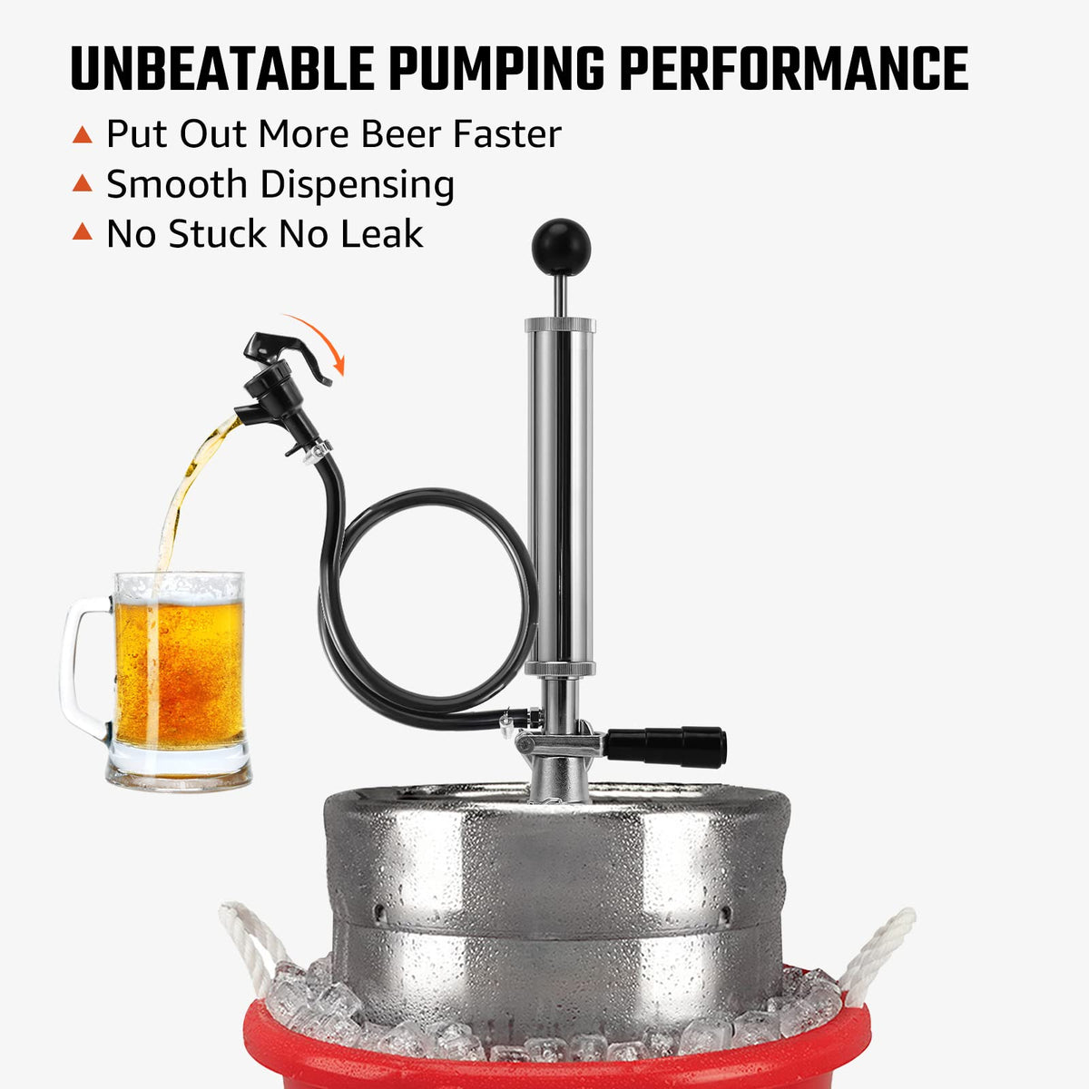 Hilangsan ergonomic faucet for comfortable, one-handed dispensing
