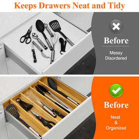 Hilislog multipurpose storage tray suited for deep kitchen drawers