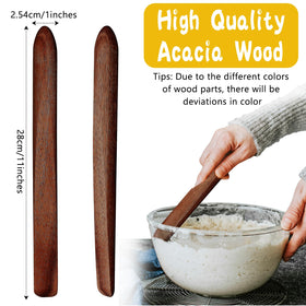 Hillban sourdough stir-stick in wood for dough mixing.