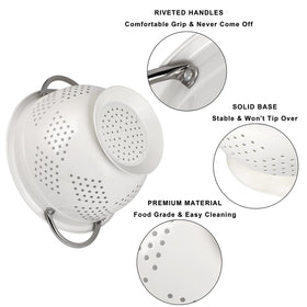 Hillbond colander handle close-up for secure grip