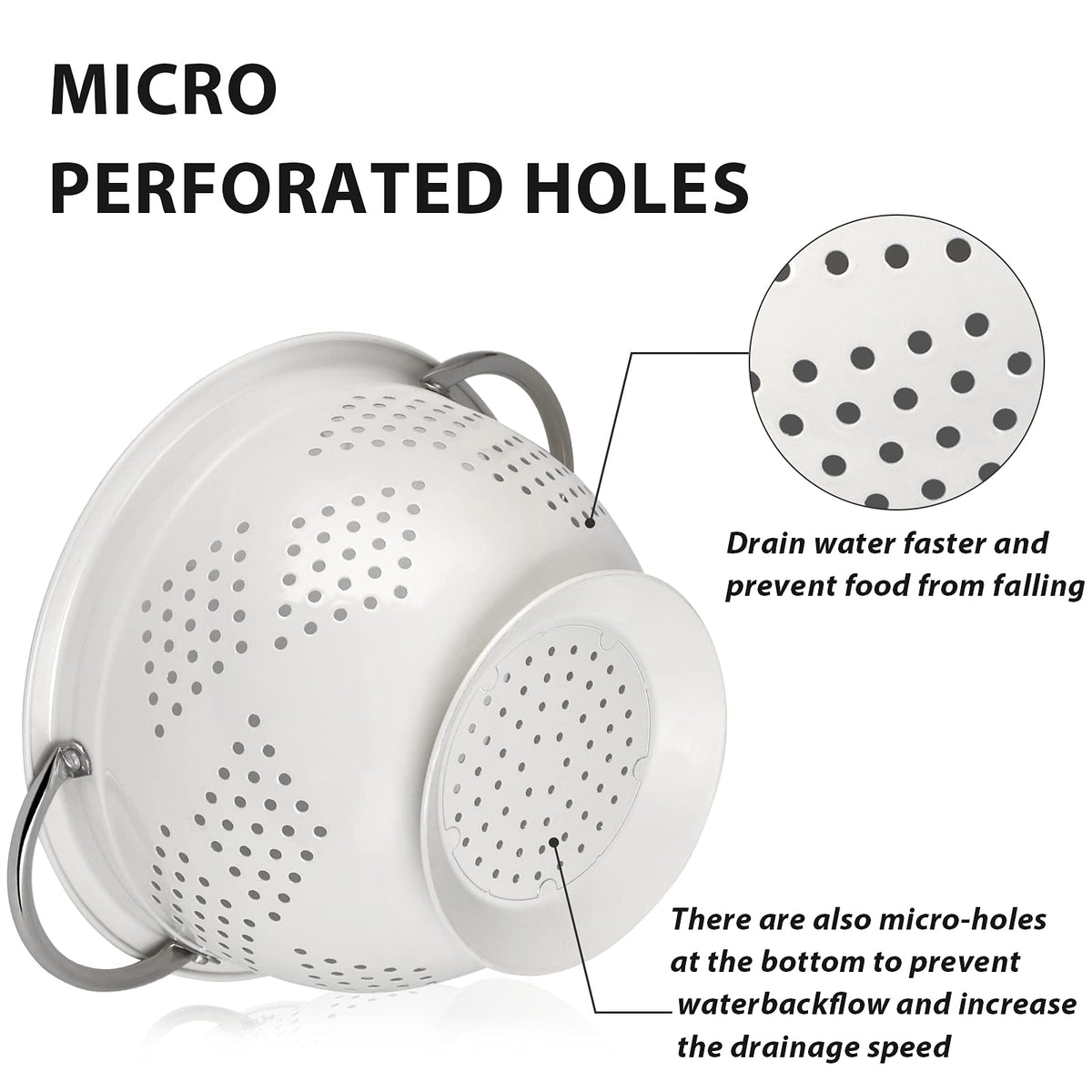 Hillbond micro-drainage holes aid fast water flow