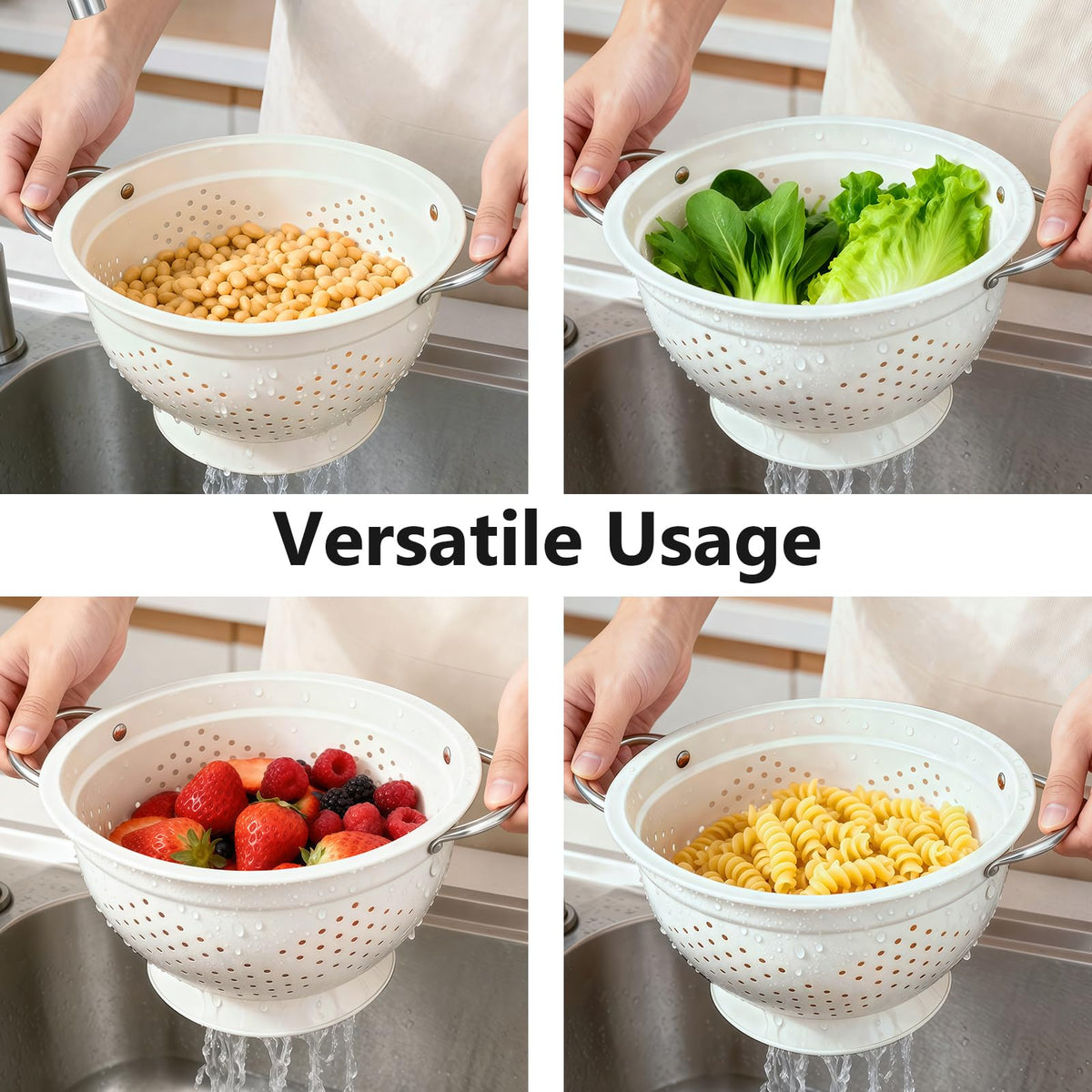 Hillbond colanders rinse vegetables and fruits efficiently