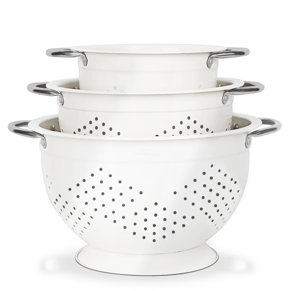 Hillbond colander set on counter for quick pasta draining
