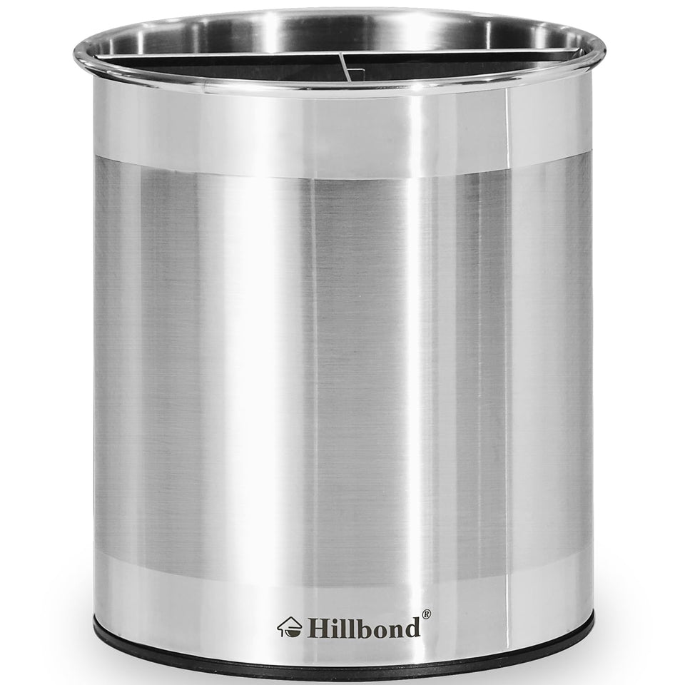 Hillbond extra-large utensil holder with rotating base keeps counter clutter-free and within reach.