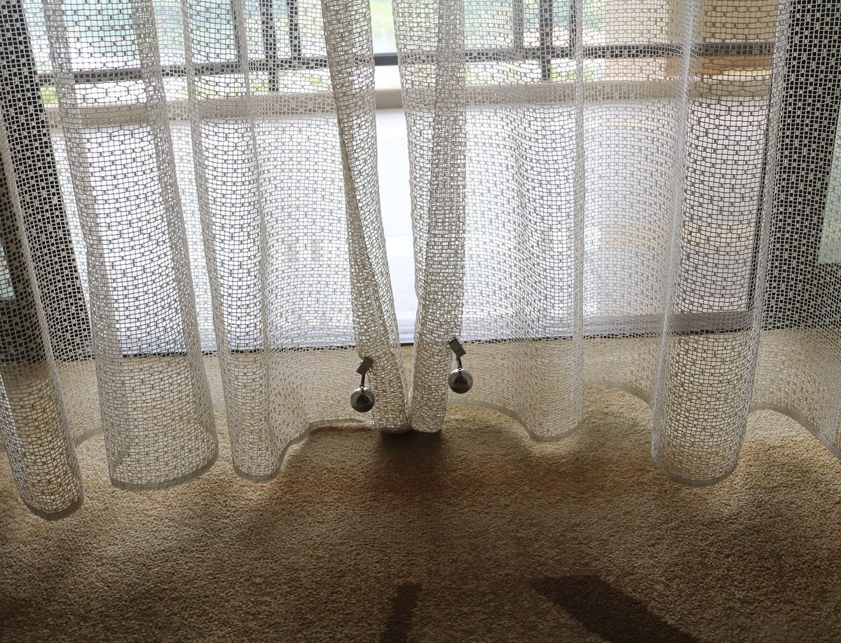 HillSpring 1-inch diameter stainless ball anchors fabric securely.