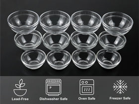 HillSpring microwave-safe glass bowls for quick reheating during prep.