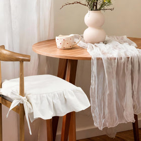 Hillsuren four-piece pack chair cushion covers for quick dining area refresh