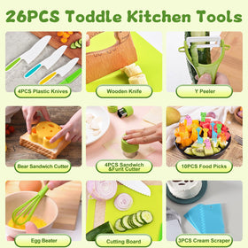 Hilsoeet 26pcs egg beater and cream scrapers; quick dessert prep