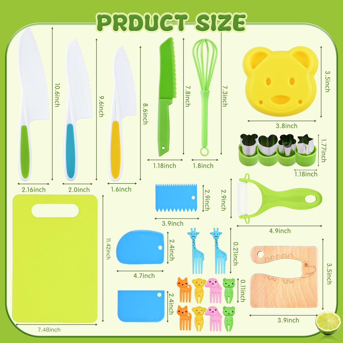 Hilsoeet 26pcs bear sandwich mold; fun shapes for kid lunches