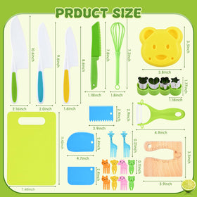 Hilsoeet 26pcs bear sandwich mold; fun shapes for kid lunches