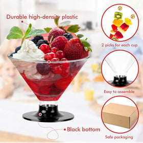 Himake wedding and holiday martini glasses add clear sparkle to celebrations
