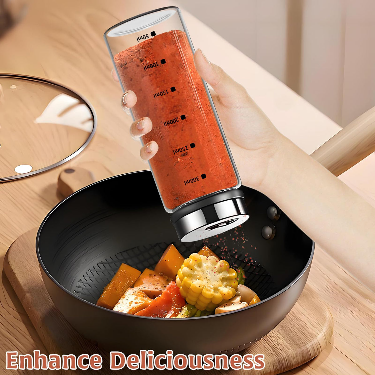 HINGTAI four-hole lids enable versatile seasoning options