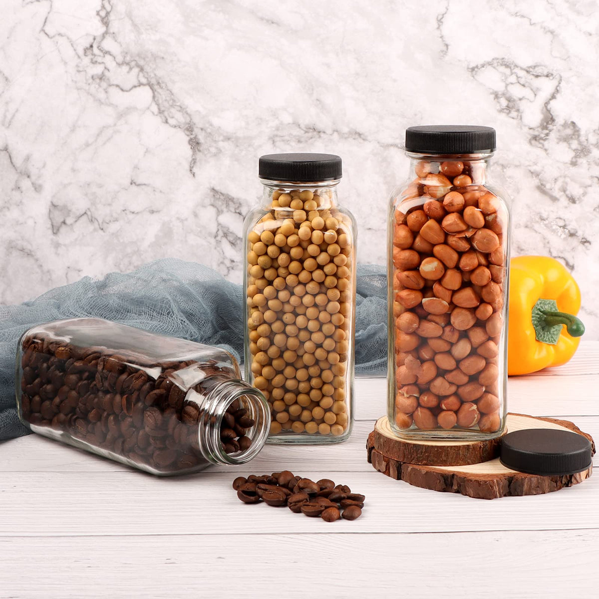 HINGWAH bottle ideal for juice, milk, tea, coffee, or kombucha.