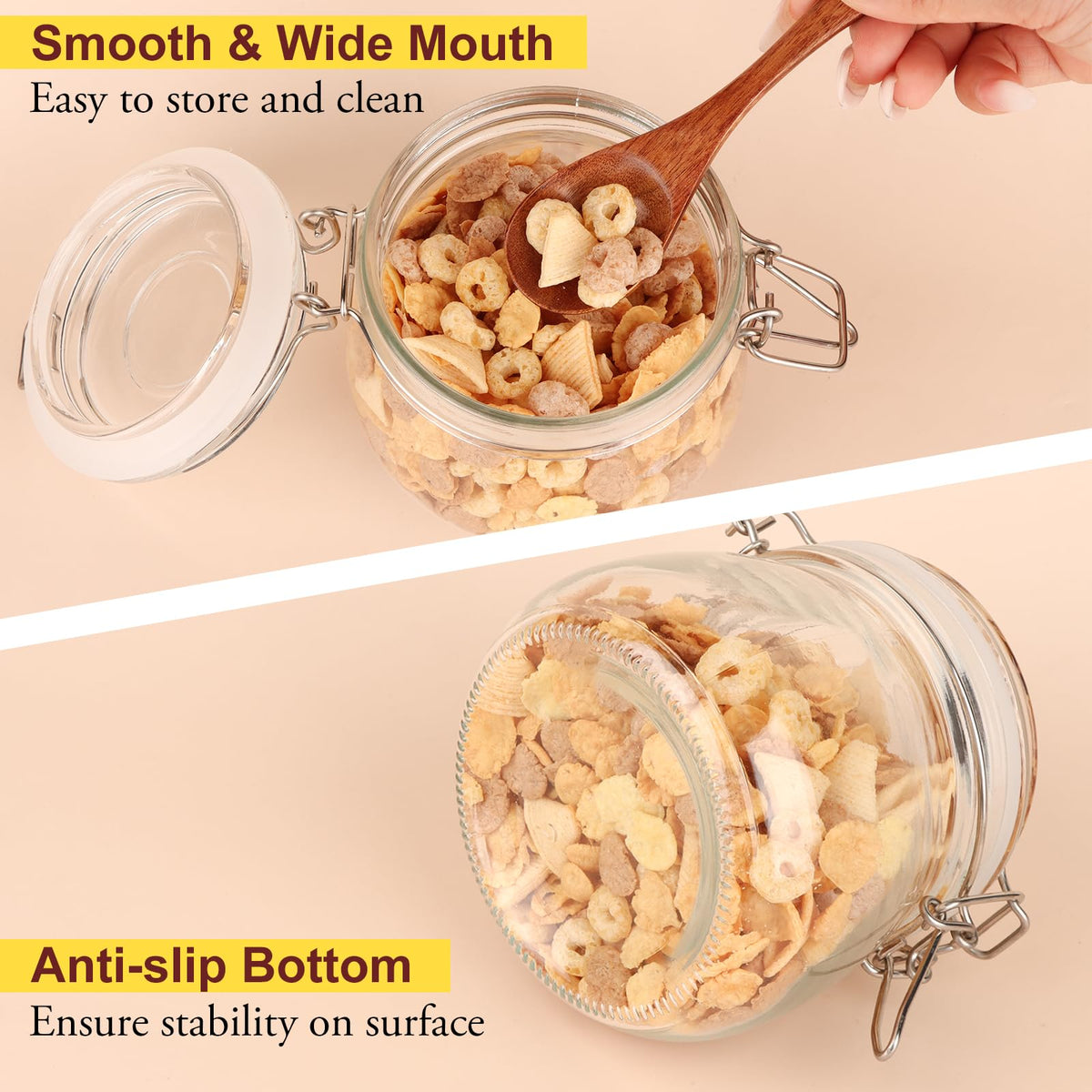 HINGWAH fermentation jar with clamp lid ideal for homemade pickles