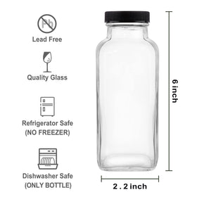 HINGWAH glass bottles with airtight lids keep beverages fresh during transport.