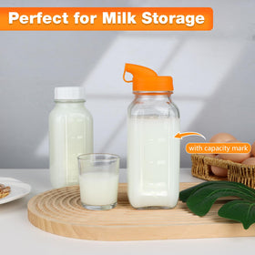 HINGWAH square-design bottles fit easily in fridge doors and bags.