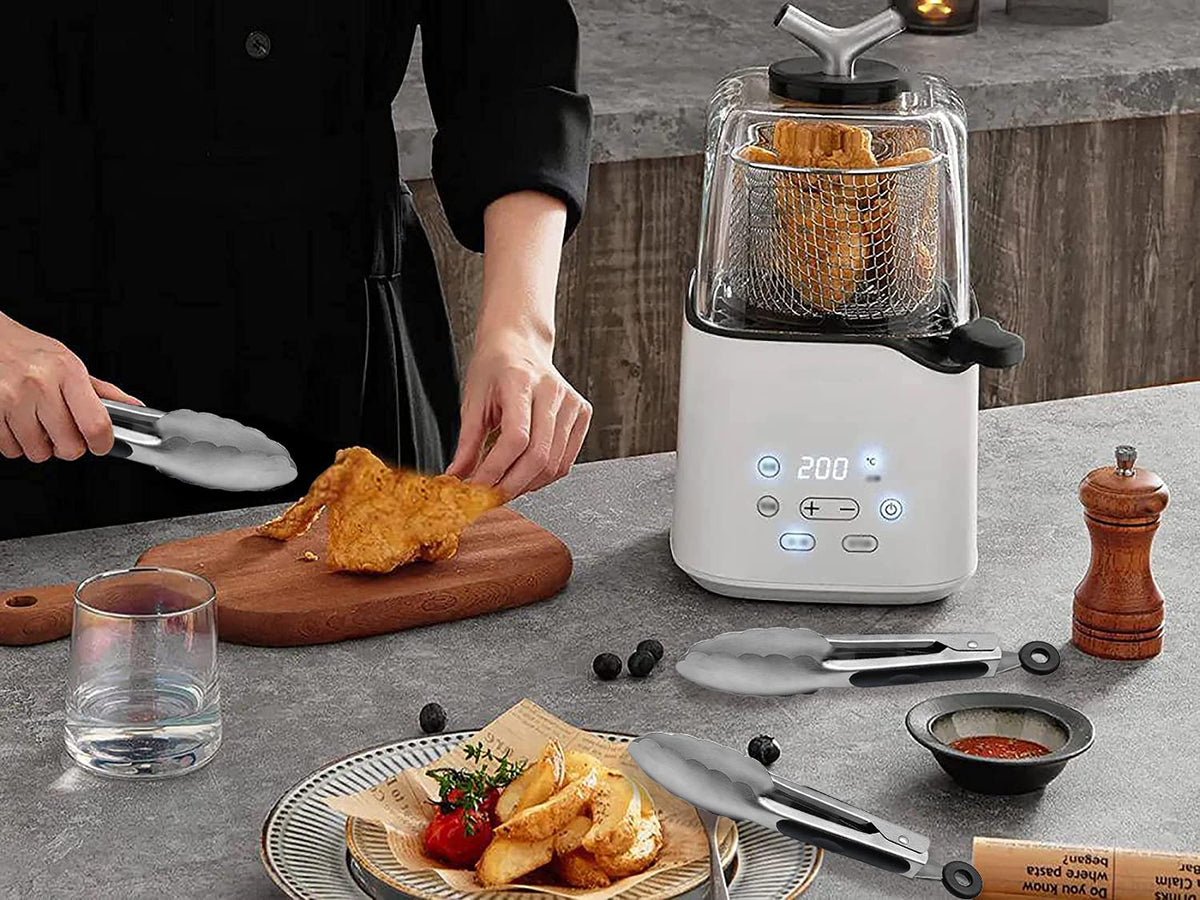 Premium stainless steel resists rust for long-lasting performance.