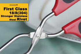 HINMAY Ergo Grip Pro handles reduce hand strain during long cooking sessions.