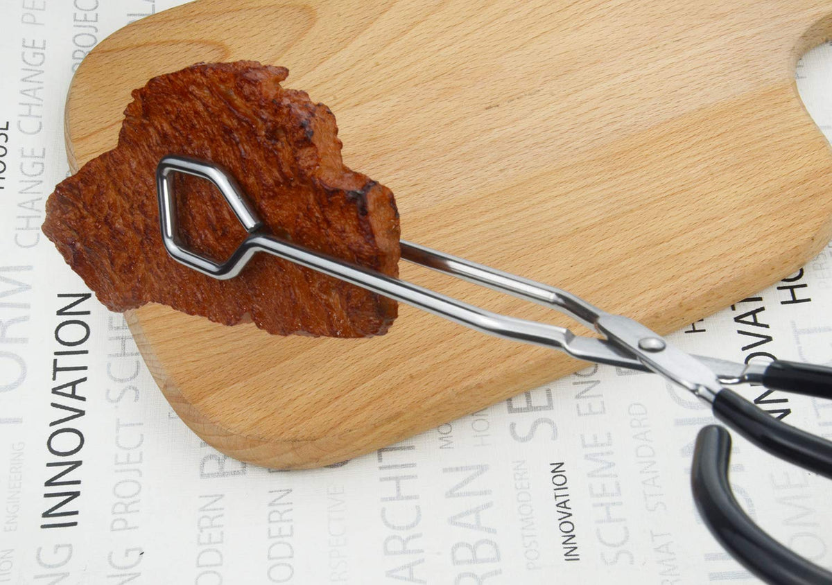 HINMAY slip-proof plastic-coated handles provide comfortable grip during grilling.