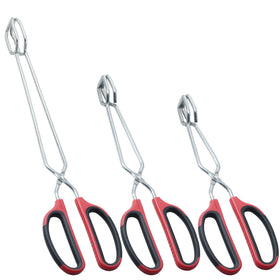 HINMAY 10-inch tong set for precise kitchen tasks and easy flipping.