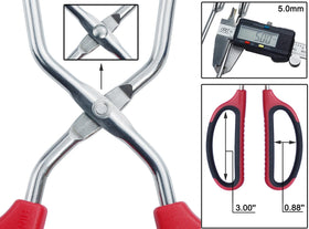 HINMAY 16-inch tong set great for serving and outdoor barbecue.