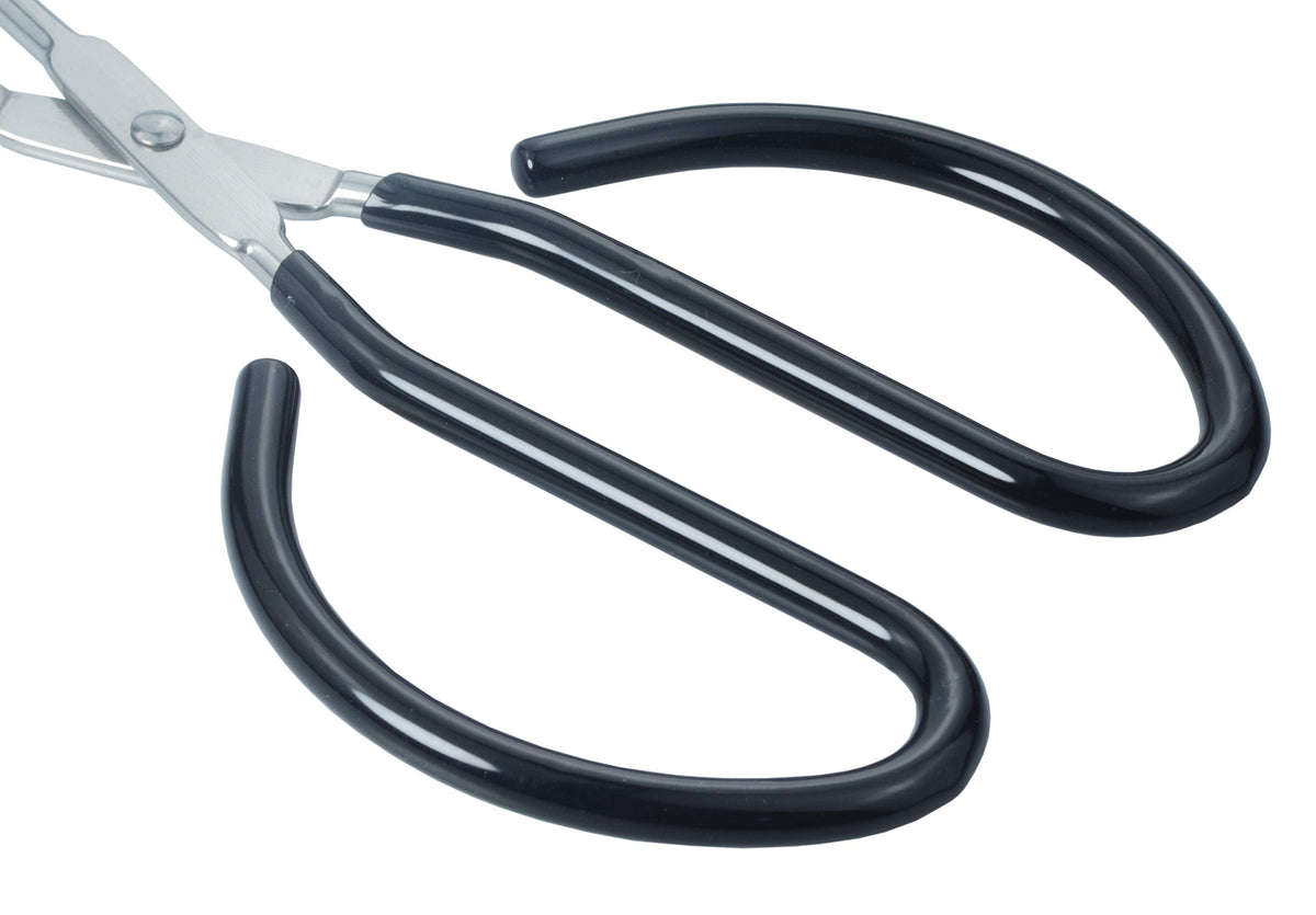 HINMAY two-piece set of stainless steel scissor tongs side by side for versatile use.