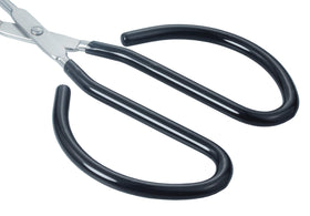 HINMAY two-piece set of stainless steel scissor tongs side by side for versatile use.