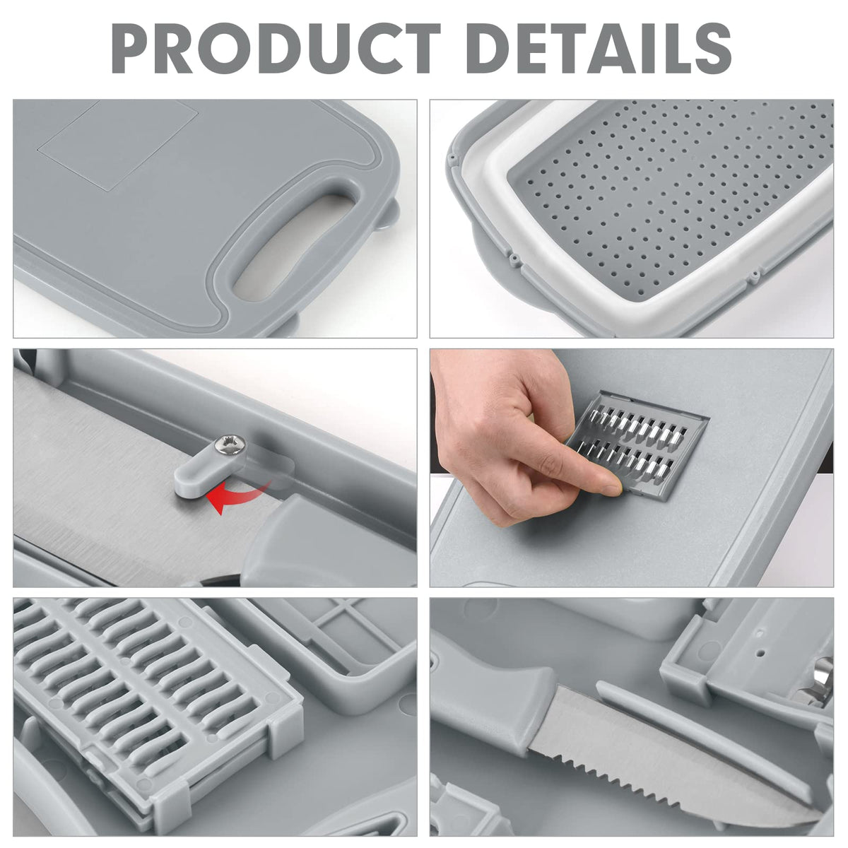 hinnger removable divider and cutters enable versatile slicing options.
